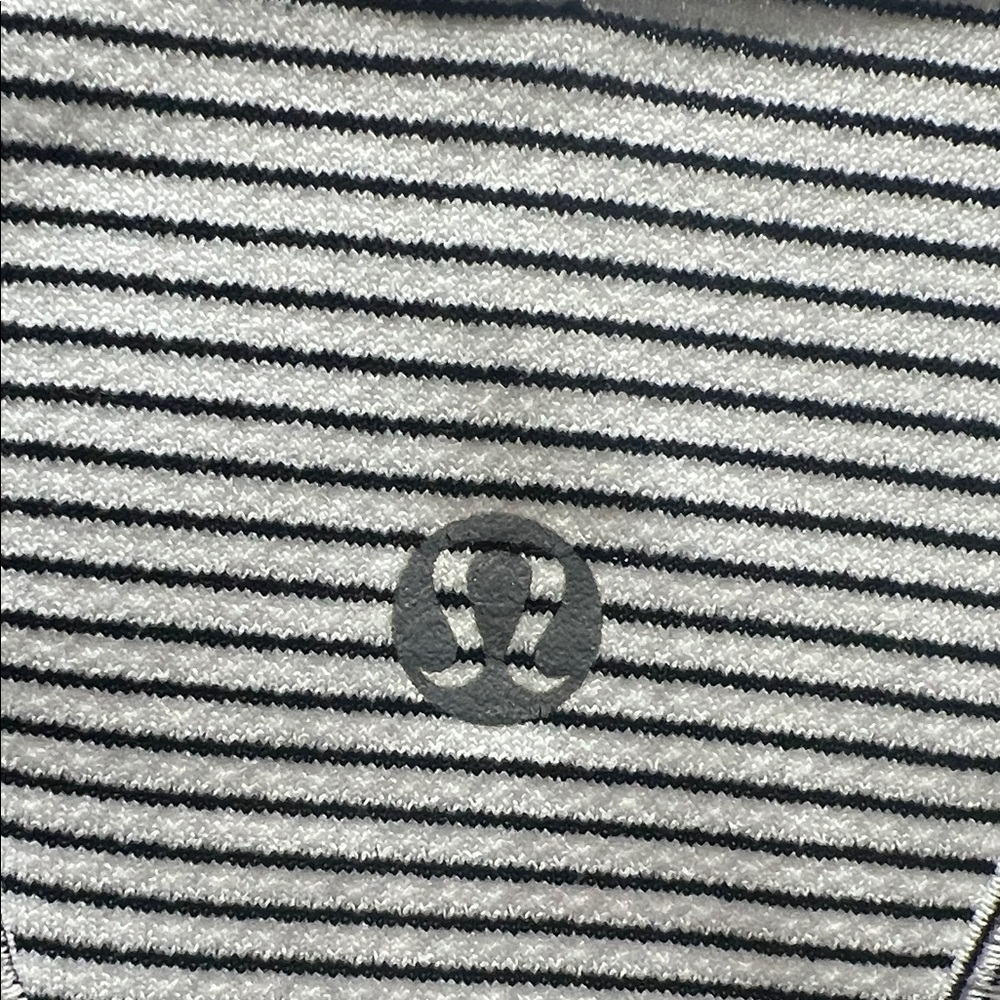 lululemon athletica Black and White Striped Tank Top - Picture 2 of 3